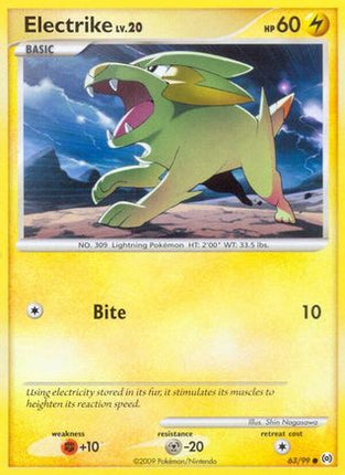 Electrike (63) 063/99  - Reverse Holofoil Arceus - Common