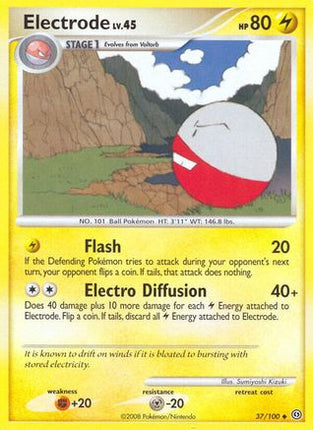 Electrode (37)/100  - Reverse Holofoil Stormfront - Uncommon