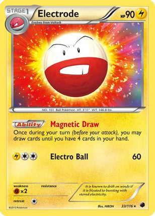Electrode 033  - Holofoil Plasma Freeze - Holo Rare