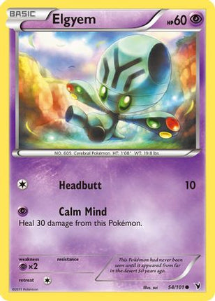 Elgyem (54)/101  - Reverse Holofoil Noble Victories - Common