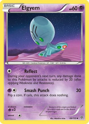 Elgyem (69)/135  - Reverse Holofoil Plasma Storm - Uncommon