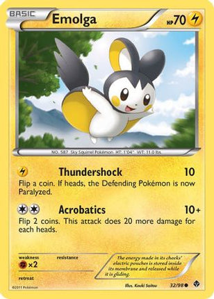Emolga/98  - Reverse Holofoil Emerging Powers - Common