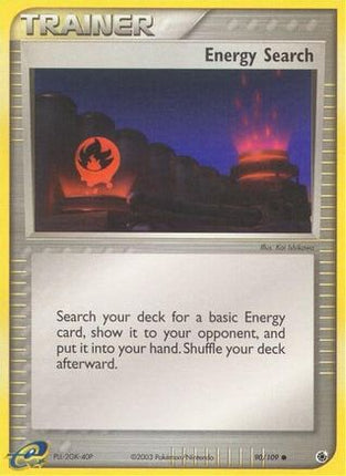 Energy Search 090/109  - Reverse Holofoil Ruby and Sapphire - Common