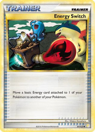Energy Switch 091/123  - Reverse Holofoil HeartGold SoulSilver - Uncommon