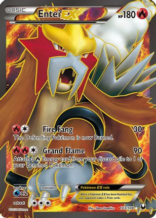 Entei EX (103 Full Art) 103  - Holofoil Dark Explorers - Ultra Rare