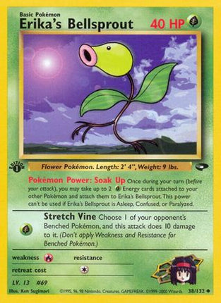 Erika's Bellsprout 038/132  - Unlimited Gym Challenge - Uncommon