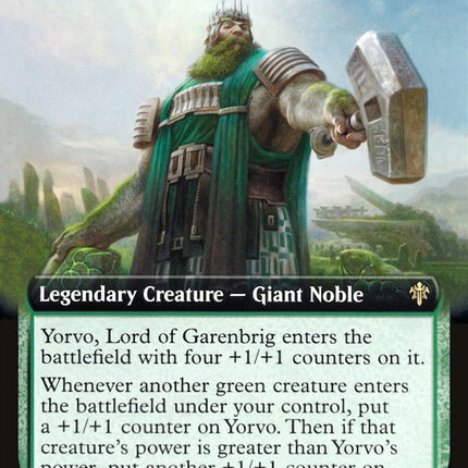 Yorvo, Lord of Garenbrig (ELD-376) - Throne of Eldraine: (Extended Art) Foil