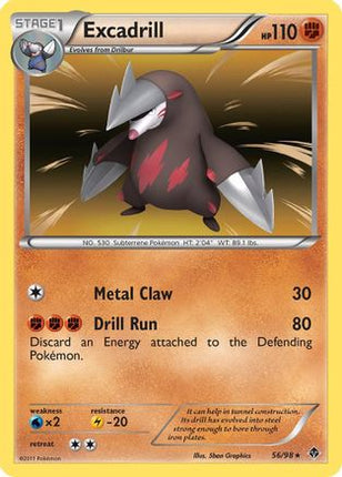 Excadrill (56) 056/98  - Holofoil Emerging Powers - Holo Rare