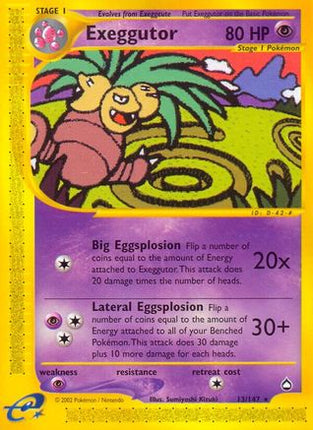 Exeggutor (13) 013  Aquapolis - Rare