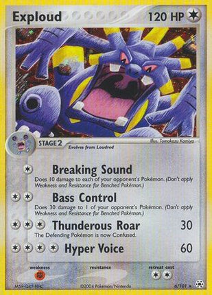 Exploud 006  - Holofoil Hidden Legends - Holo Rare
