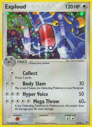 Exploud 003  - Holofoil Emerald - Holo Rare