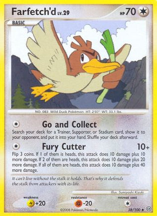 Farfetch'd 038/100  - Reverse Holofoil Stormfront - Uncommon