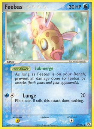 Feebas 049/106  - Reverse Holofoil Emerald - Common