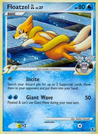 Floatzel GL/111  - Reverse Holofoil Rising Rivals - Holo Rare