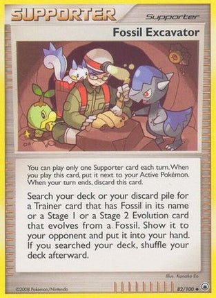 Fossil Excavator/100  - Reverse Holofoil Majestic Dawn - Uncommon