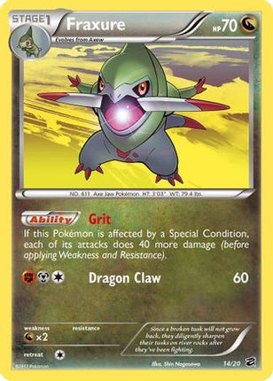 Fraxure (14)/20  - Holofoil Dragon Vault - Holo Rare