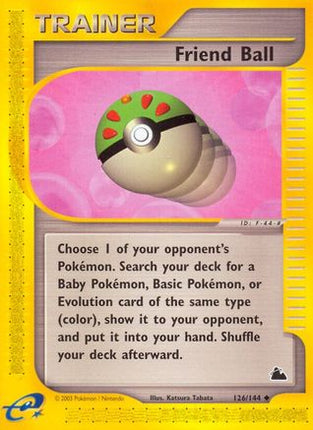 Friend Ball 126  - Reverse Holofoil Skyridge - Uncommon