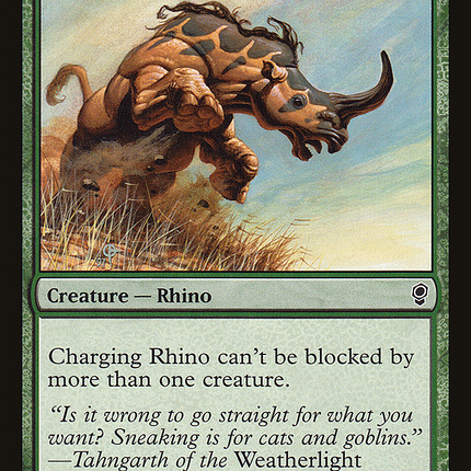 Charging Rhino (CNS-159) - Conspiracy Foil