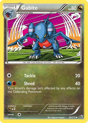 Gabite/113  - Reverse Holofoil Legendary Treasures - Uncommon