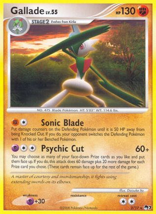 Gallade 002  POP Series 7 - Rare