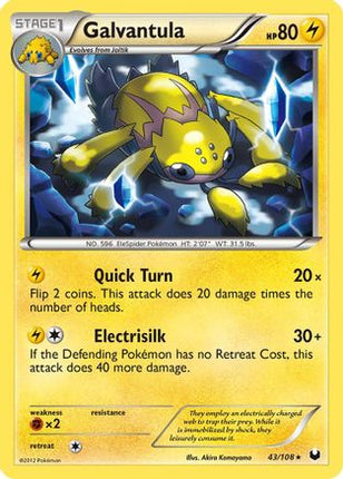 Galvantula/108  - Reverse Holofoil Dark Explorers - Rare