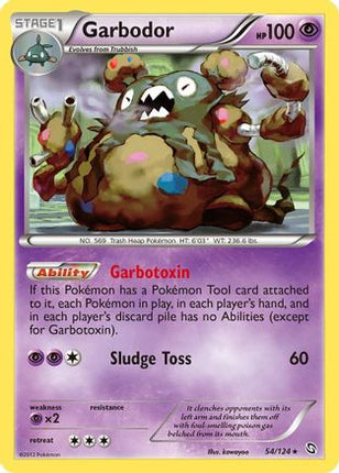 Garbodor/124  - Reverse Holofoil Dragons Exalted - Holo Rare