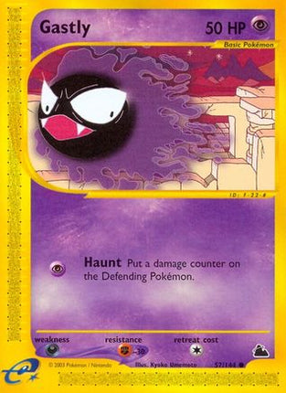 Gastly/144  - Reverse Holofoil Skyridge - Common