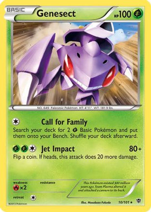 Genesect/101  - Reverse Holofoil Plasma Blast - Rare