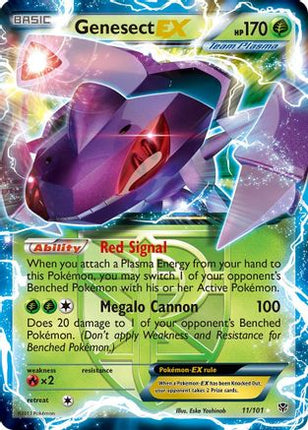 Genesect EX (Team Plasma) 011  - Holofoil Plasma Blast - Ultra Rare