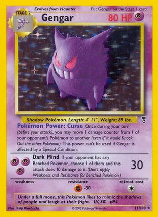 Gengar 011  - Reverse Holofoil Legendary Collection - Holo Rare