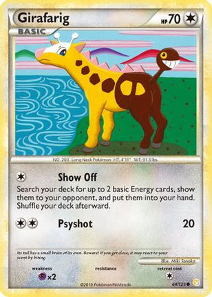 Girafarig 064/123  HeartGold SoulSilver - Common