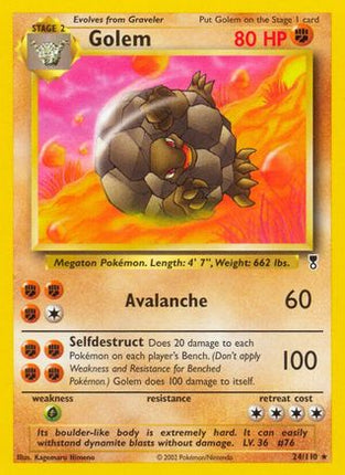 Golem 024  - Reverse Holofoil Legendary Collection - Rare