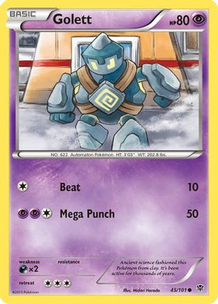 Golett/101  - Reverse Holofoil Plasma Blast - Common