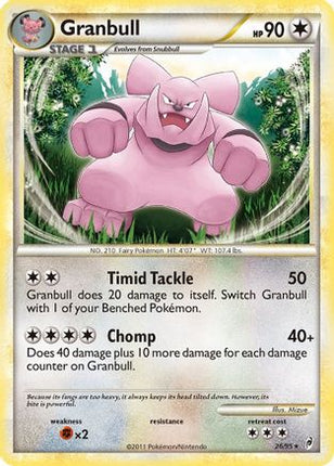 Granbull/95  - Reverse Holofoil Call of Legends - Rare