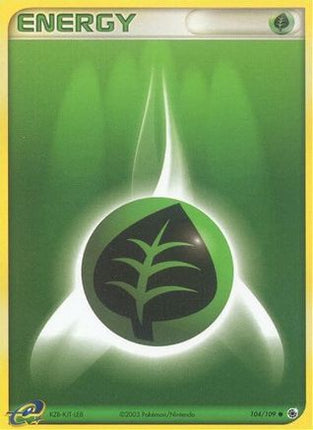 Grass Energy 104/109  - Reverse Holofoil Ruby and Sapphire - Common