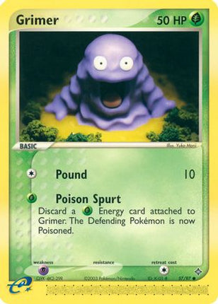 Grimer 057/97  - Reverse Holofoil Dragon - Common