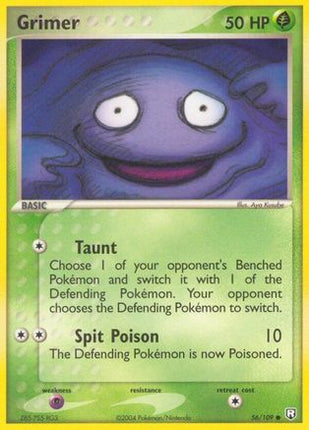 Grimer 056/109  - Reverse Holofoil Team Rocket Returns - Common