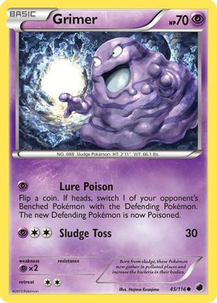 Grimer 045/116  - Reverse Holofoil Plasma Freeze - Common