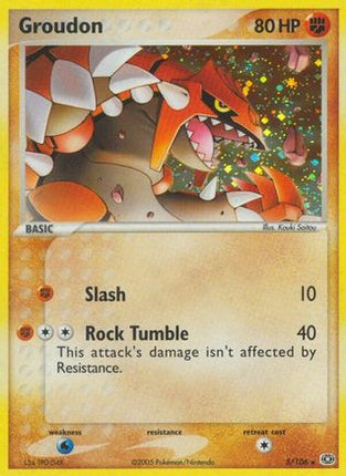 Groudon 005/106  - Reverse Holofoil Emerald - Holo Rare