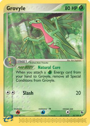 Grovyle 032/109  - Reverse Holofoil Ruby and Sapphire - Uncommon
