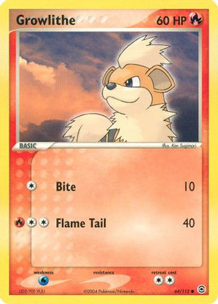 Growlithe 064/112  FireRed & LeafGreen - Common