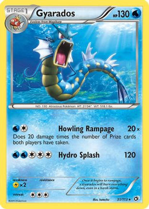 Gyarados 031/113  Legendary Treasures - Rare
