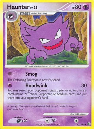 Haunter 040/100  - Reverse Holofoil Stormfront - Uncommon
