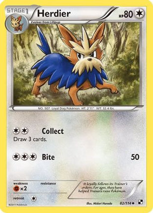 Herdier/114  Black and White - Uncommon