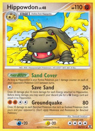 Hippowdon/111  Rising Rivals - Rare