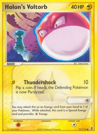Holon's Voltorb 071/113  - Reverse Holofoil Delta Species - Common