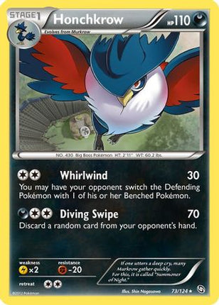 Honchkrow/124  - Reverse Holofoil Dragons Exalted - Rare
