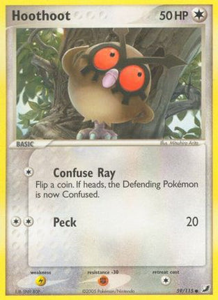 Hoothoot/115  - Reverse Holofoil Unseen Forces - Common