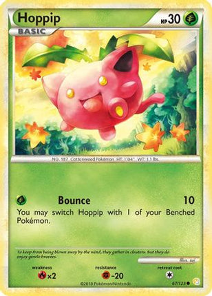 Hoppip 067/123  HeartGold SoulSilver - Common