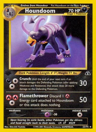 Houndoom (23) 023/75  - Unlimited Neo Discovery - Rare